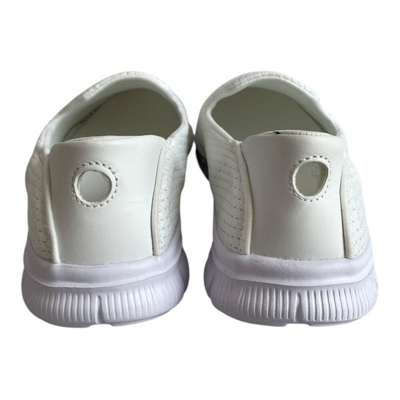 Women’s White Mesh Athletic Sneakers Walking Moccasins Shoes Sz US 10/ EU 41 New - Picture 2 of 7